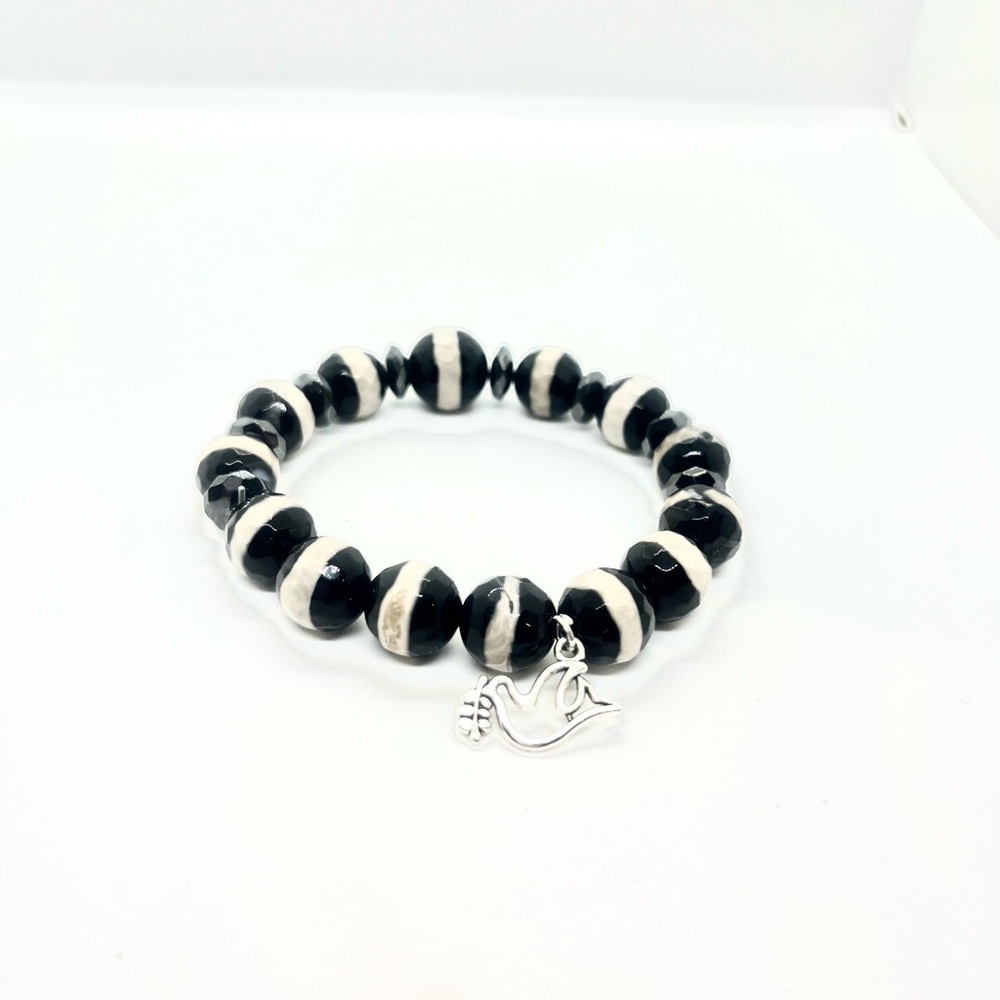 Tibetan and hematite bracelet